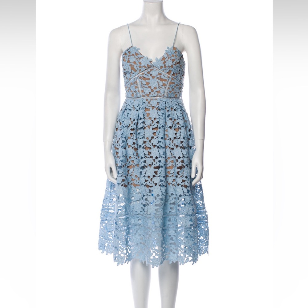 Self Portrait lace midi dress